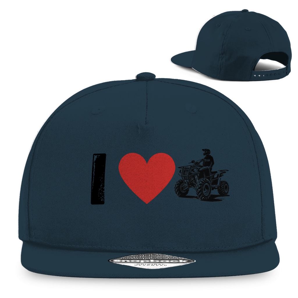 Snapback Rapper Cap I Love Quad