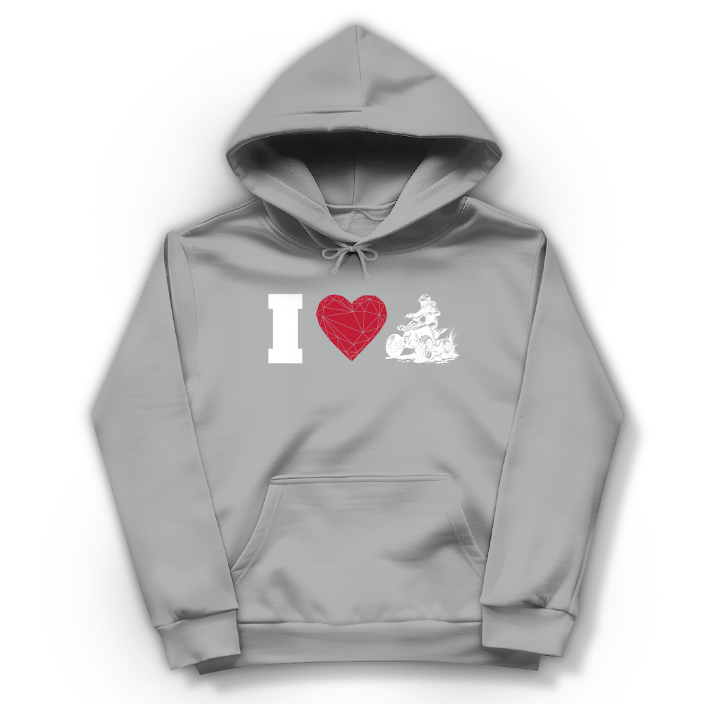 Damen Hoodie I Love Quad