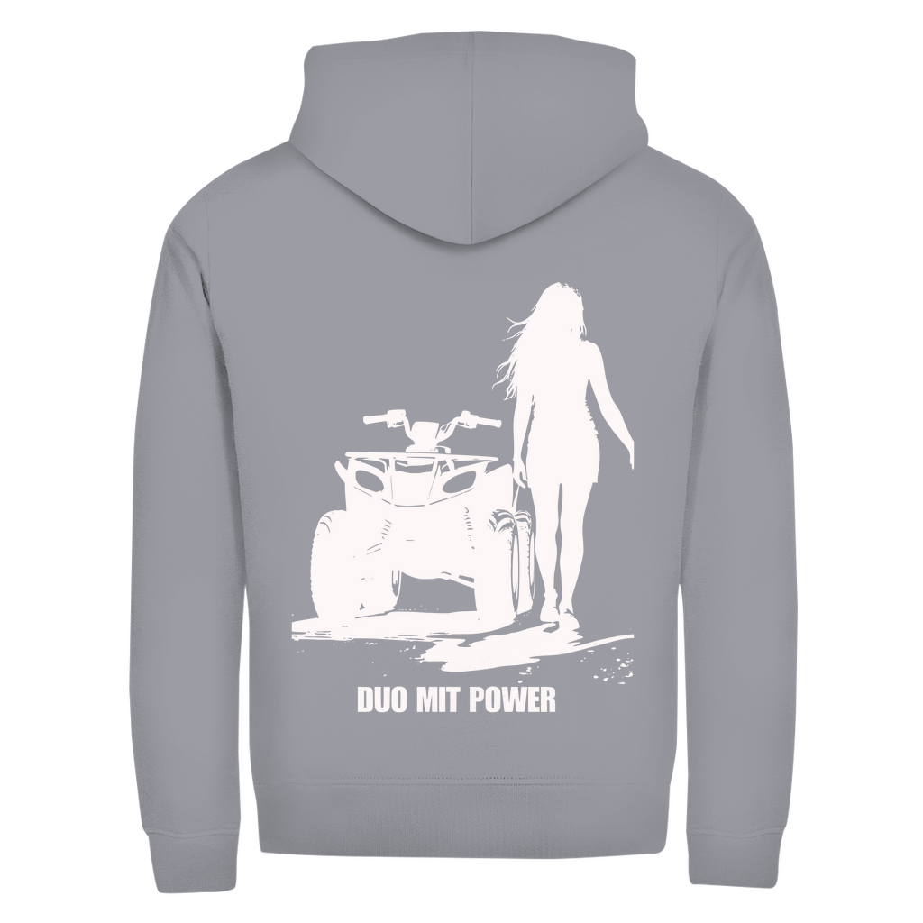 Unisex Zipper Hoodie Quad-Paar Duo mit Power