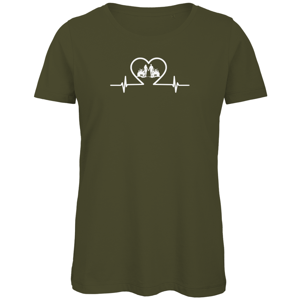 T-shirt bio premium pour femme Quad Couple Duo avec Power