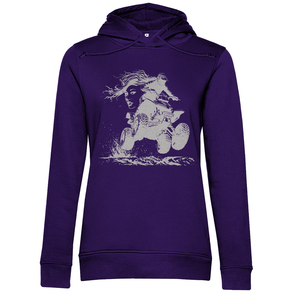 Sweat à capuche bio premium pour femme Quad FunLady