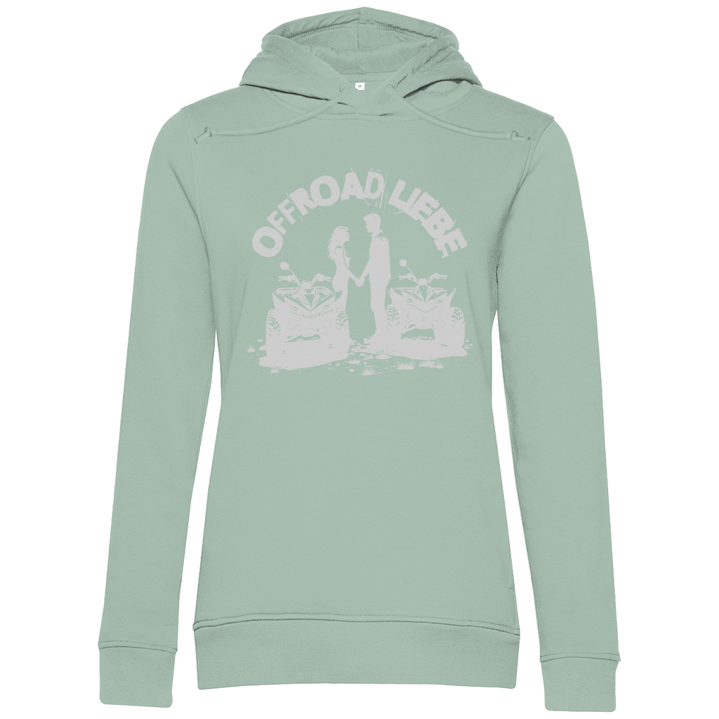 Sweat à capuche bio premium pour femme Quad Offroad Love