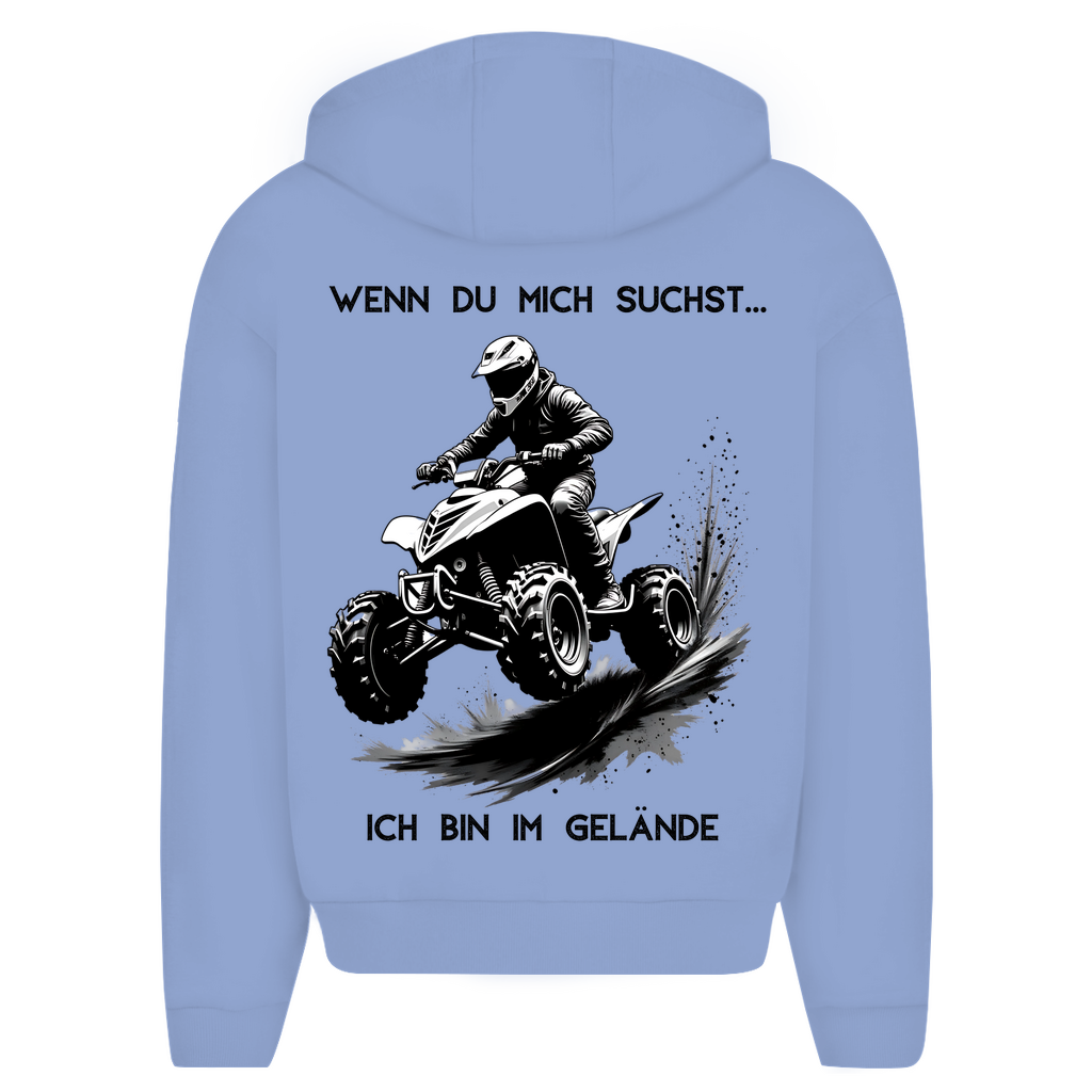 Oversize Zipper Hoodie Quad Wenn du mich suchst