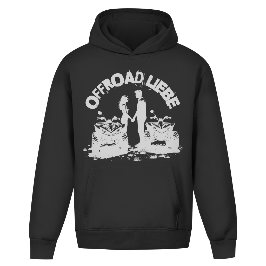 Sweat à capuche oversize sans cordon Quad Offroad Love