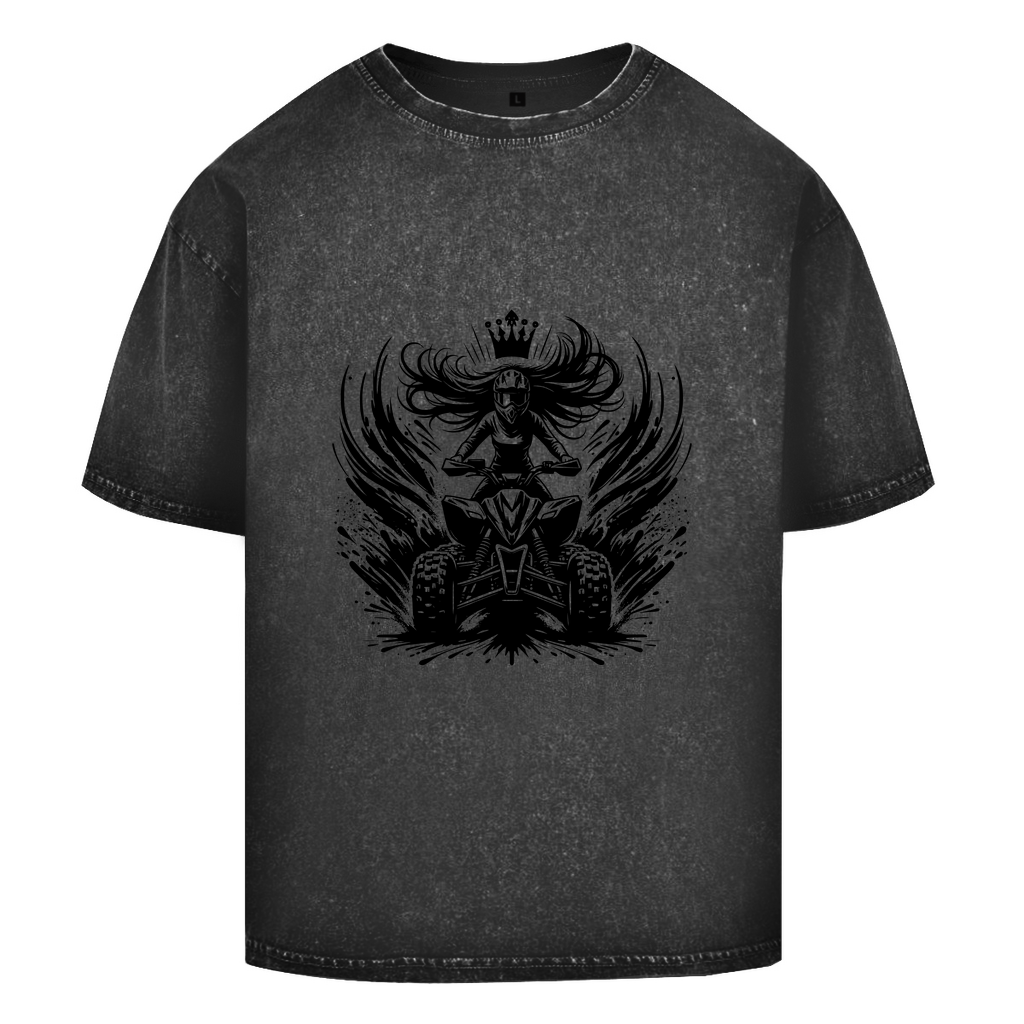 Oversize Washed T-Shirt Quad Princess