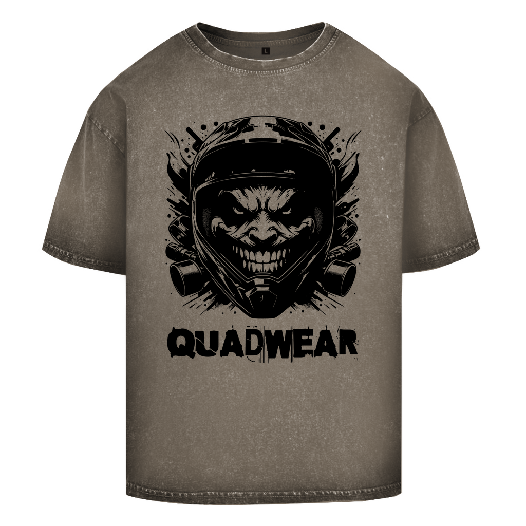 T-shirt délavé surdimensionné Quadwear