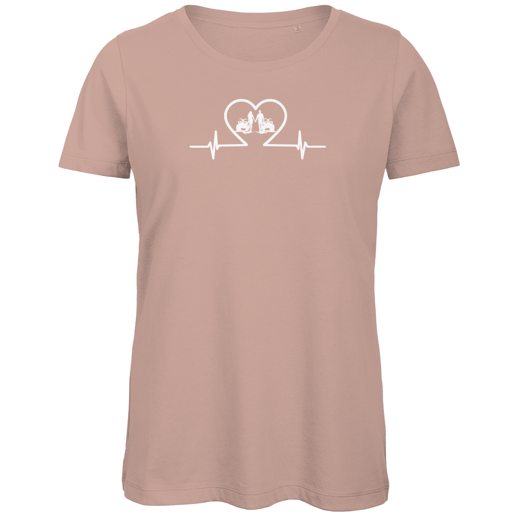 T-shirt bio premium pour femme Quad Couple Duo avec Power