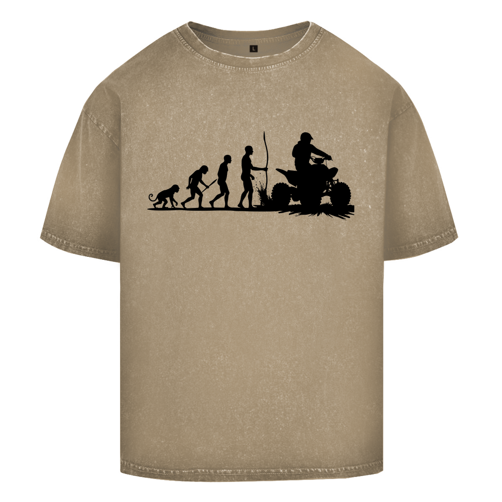 T-shirt délavé surdimensionné Quad Evolution