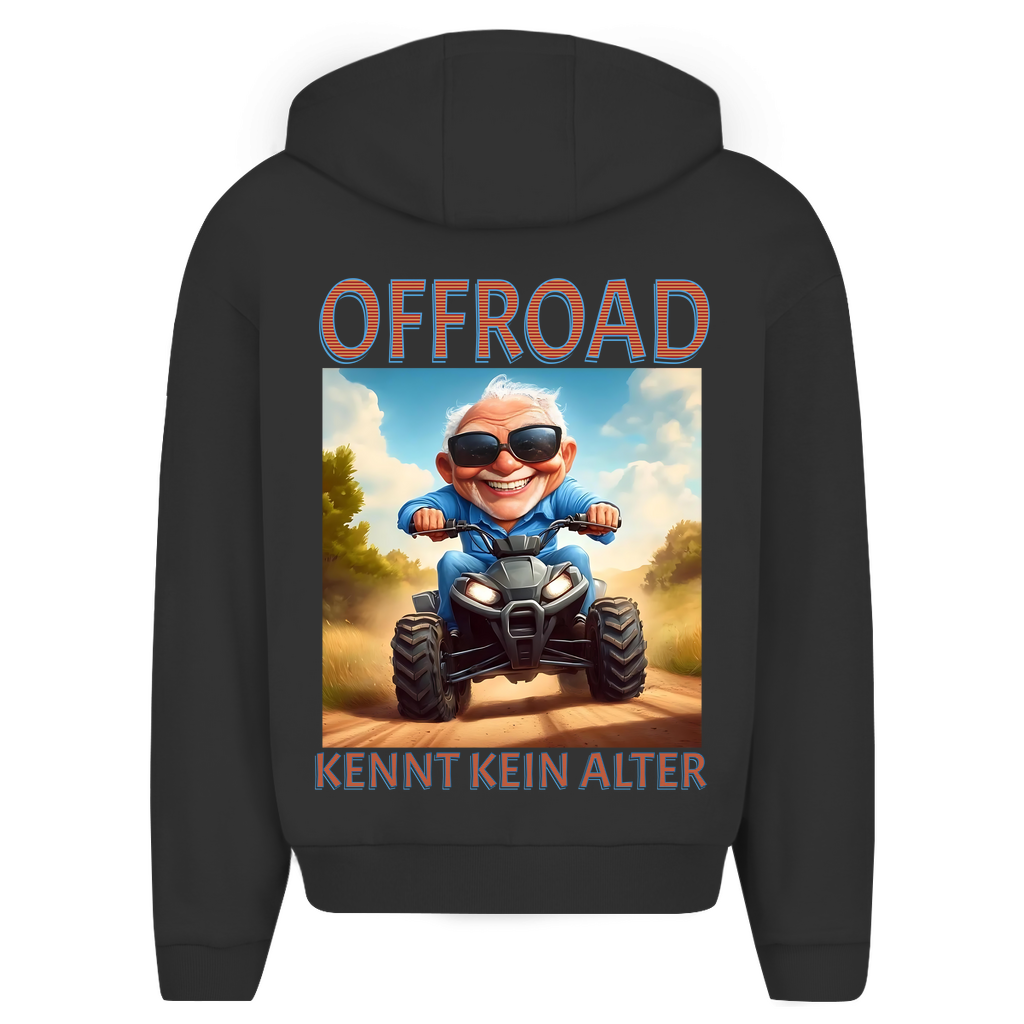 Oversize Zipper Hoodie Quad Offroad kennt kein Alter