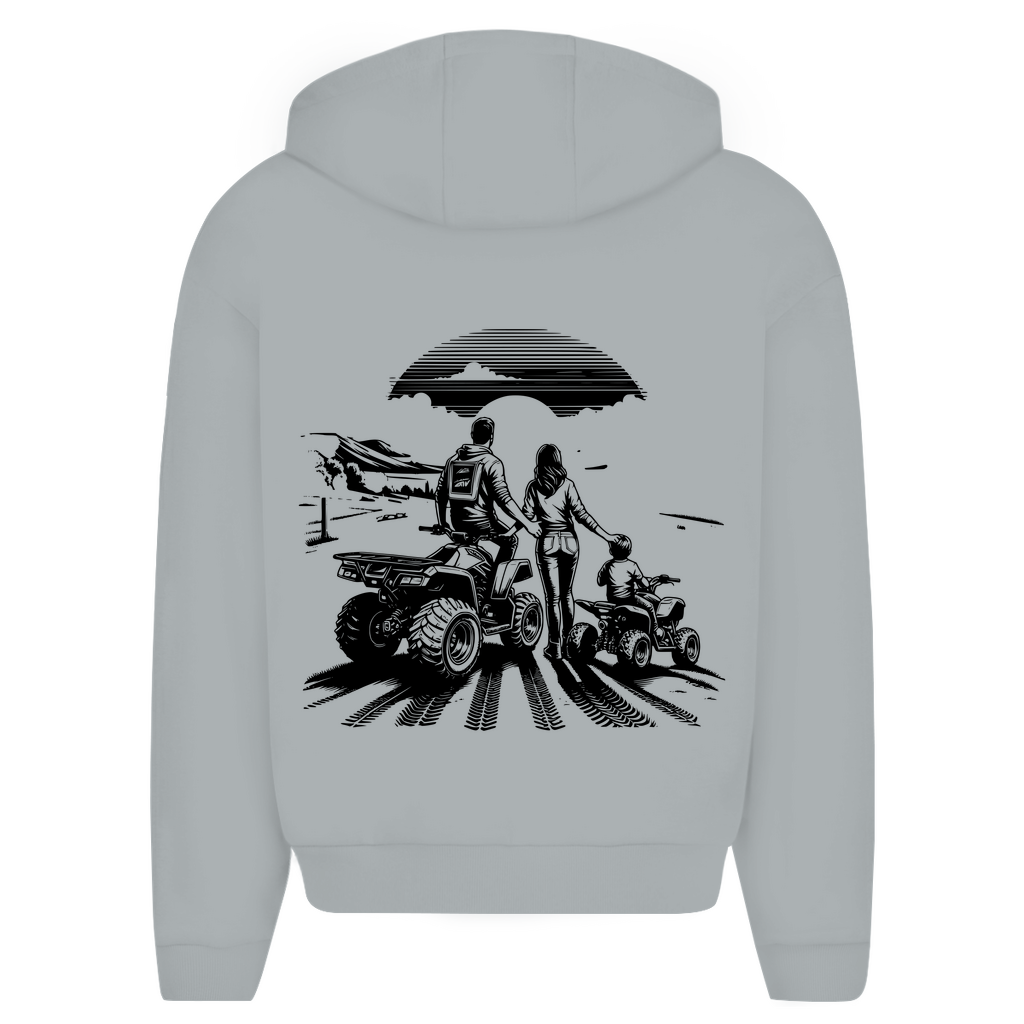 Oversize Zipper Hoodie Quad Family