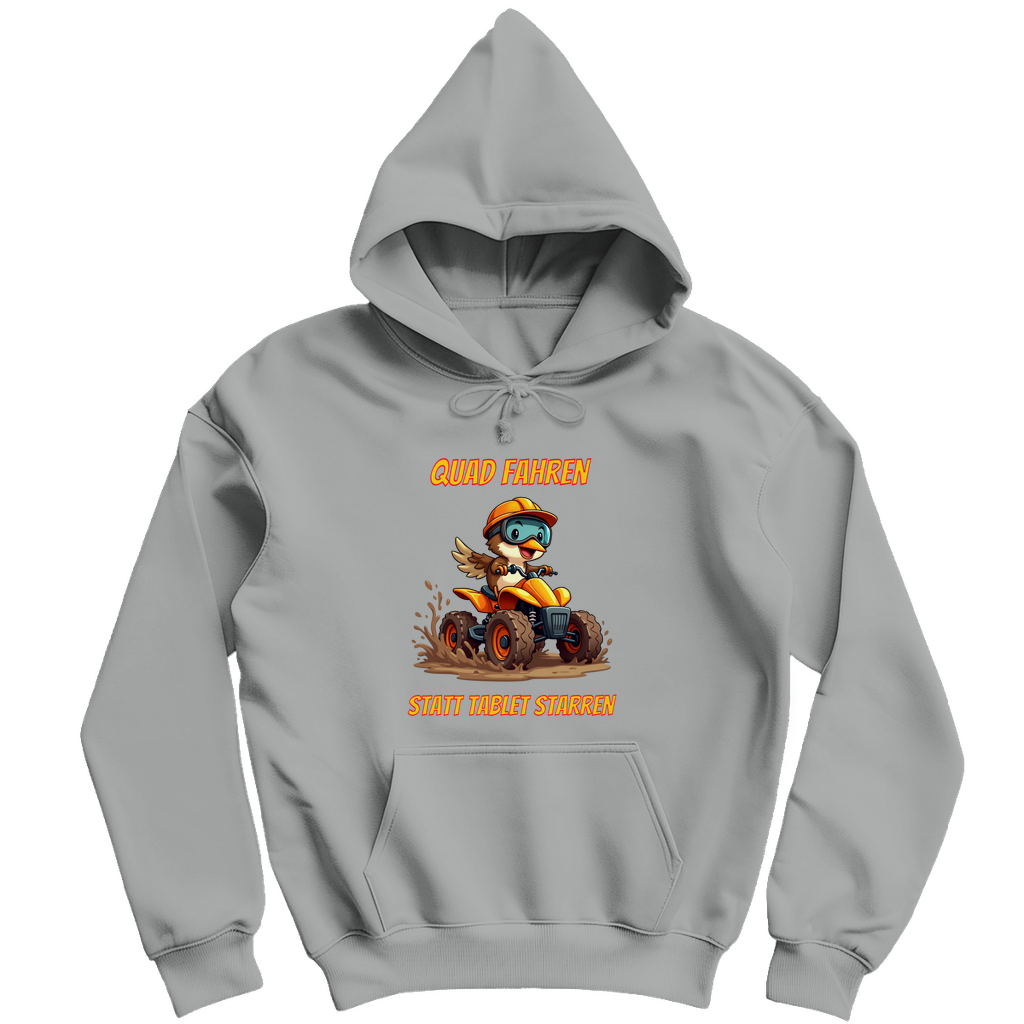 Herren Hoodie Quad fahren statt Tablet starren