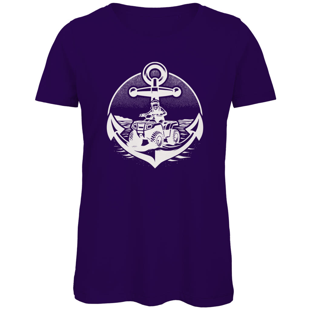 Damen Premium Bio T-Shirt Quad Anker