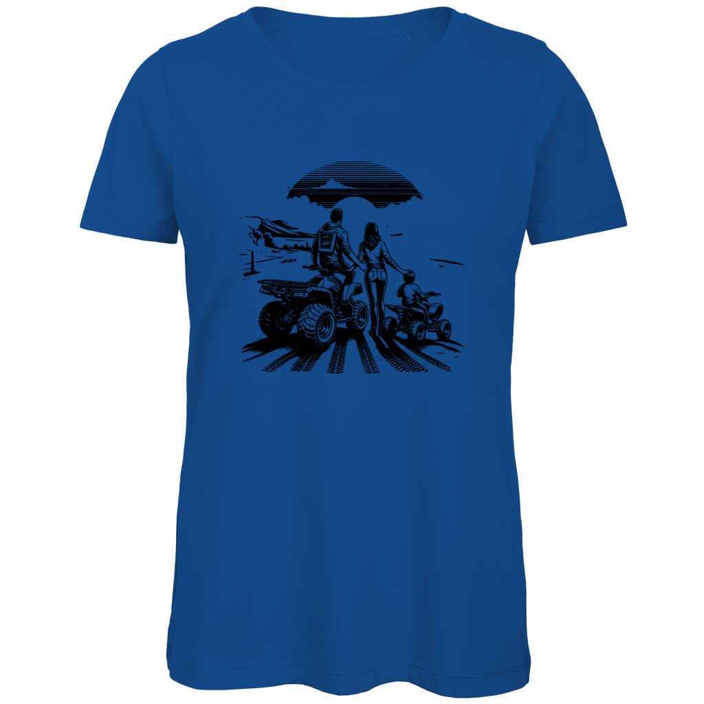 Damen Premium Bio T-Shirt Quad Familie