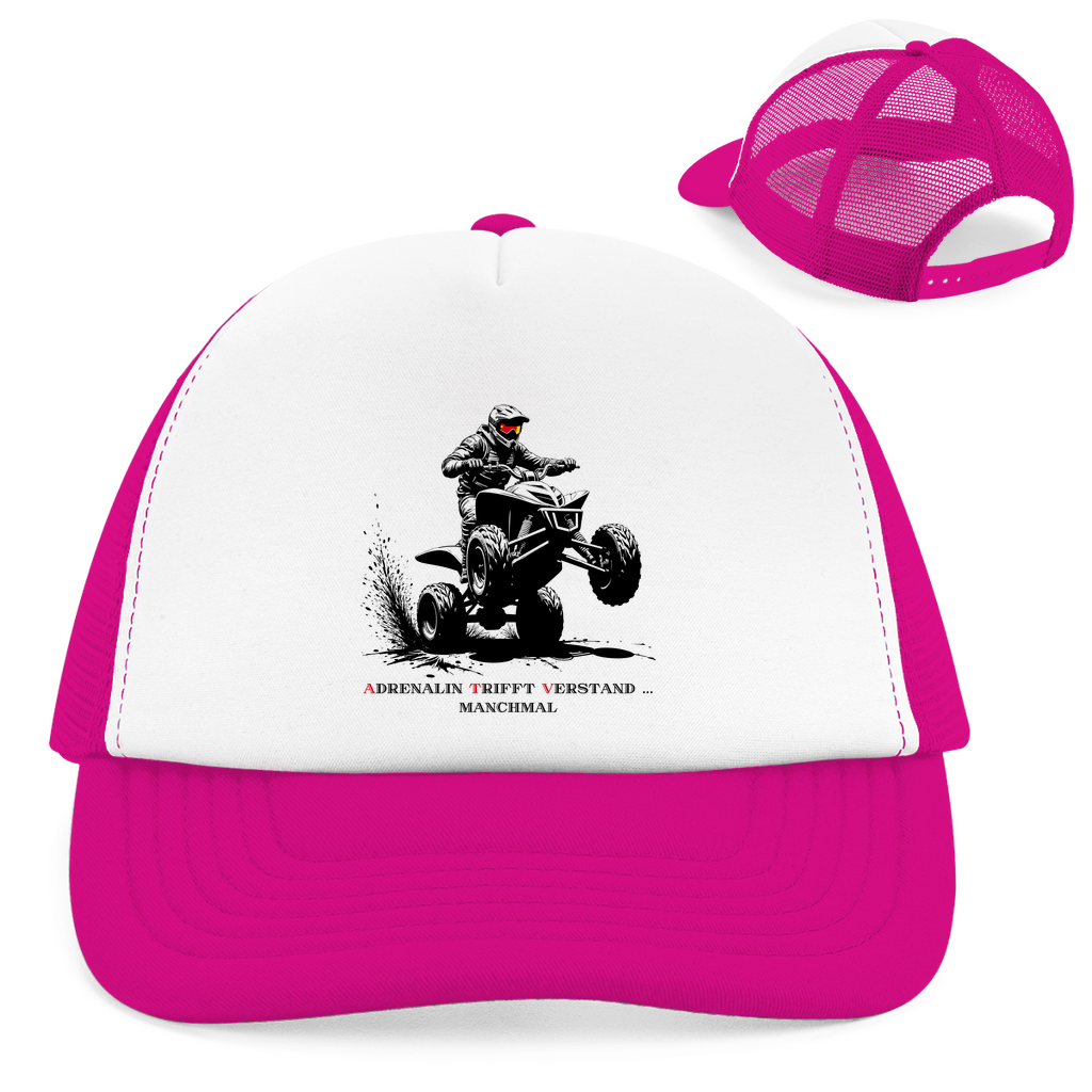 Casquette Trucker Rétro Quad L'adrénaline rencontre l'esprit... parfois