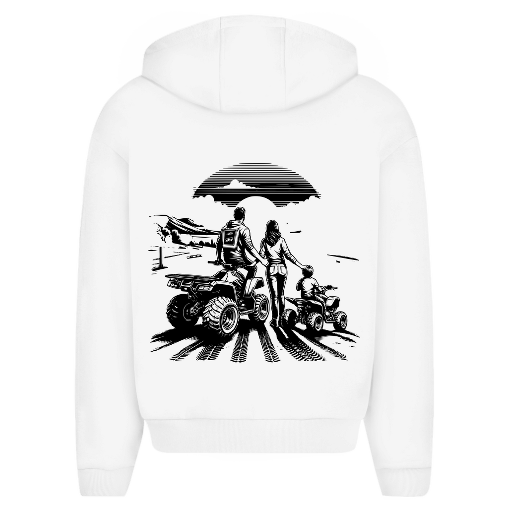 Oversize Zipper Hoodie Quad Family
