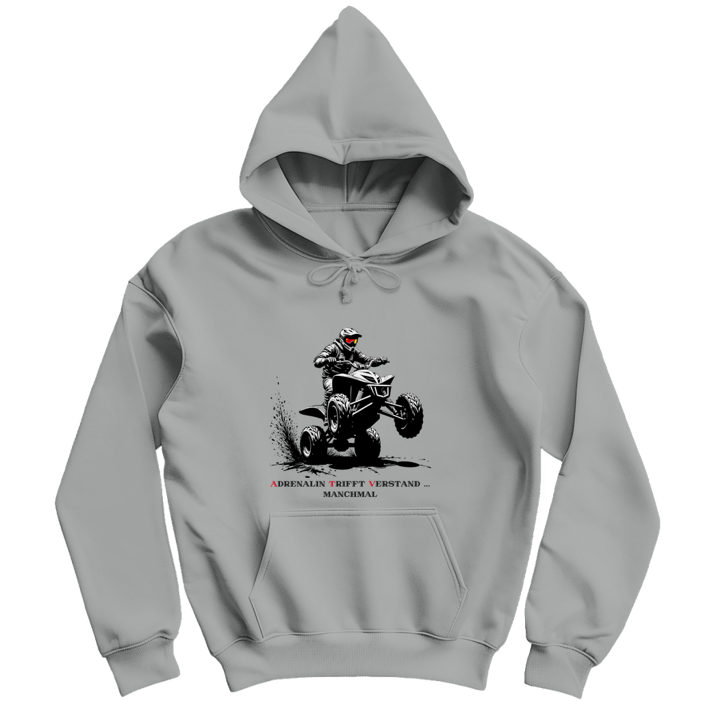 Sweat à capuche pour homme L'adrénaline rencontre l'esprit... parfois