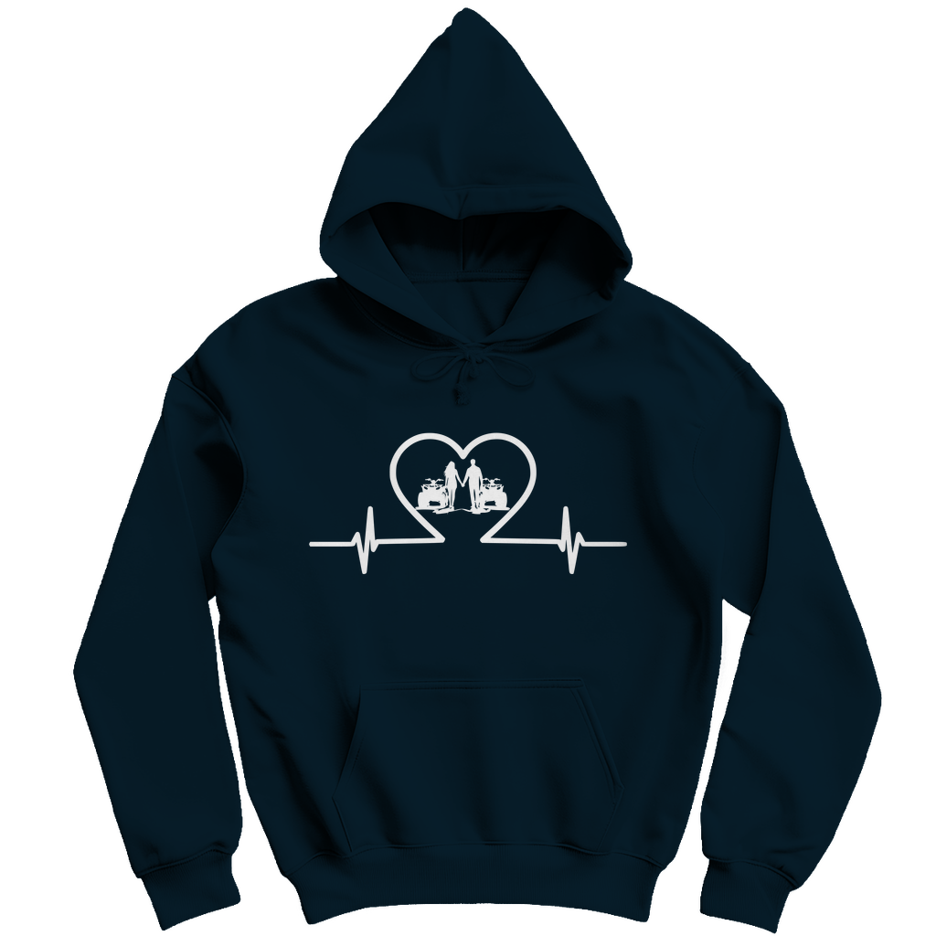 Herren Hoodie Quad Herzline