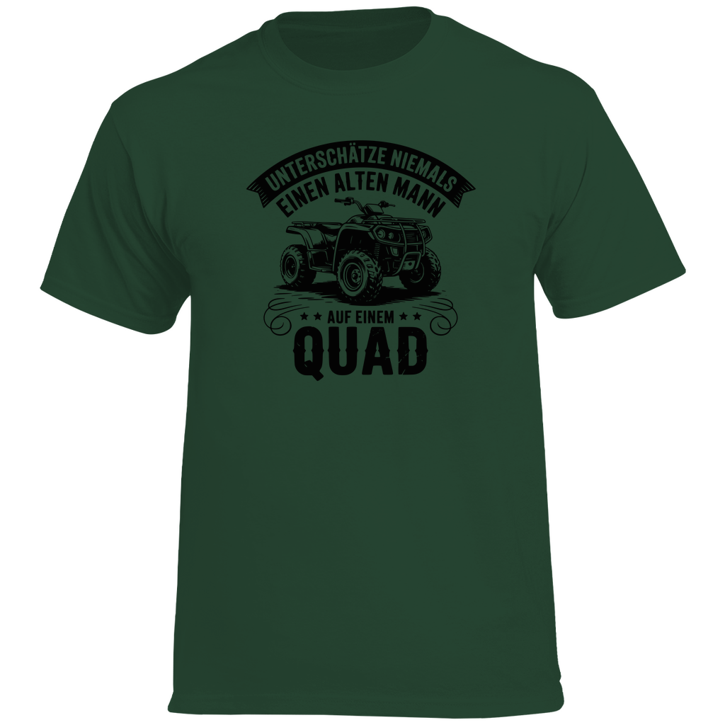 Herren Premium T-Shirt Unterschätze niemals einen alten Mann auf einem Quad