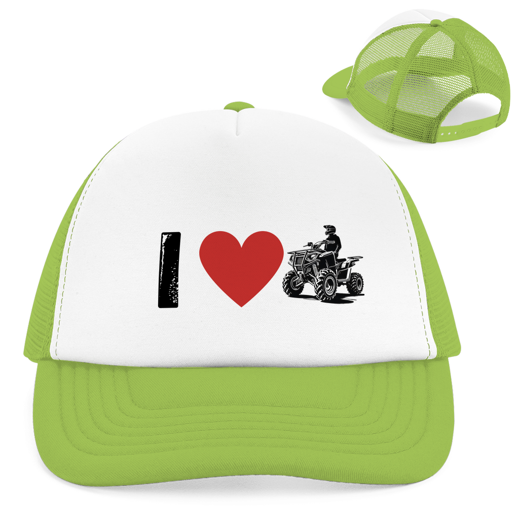 Casquette Trucker Rétro I Love Quad