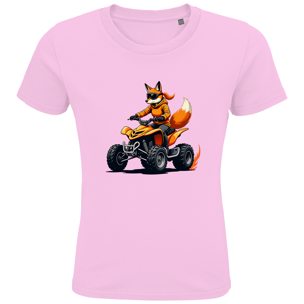 Kinder Premium Bio T-Shirt Quad FuchsLady