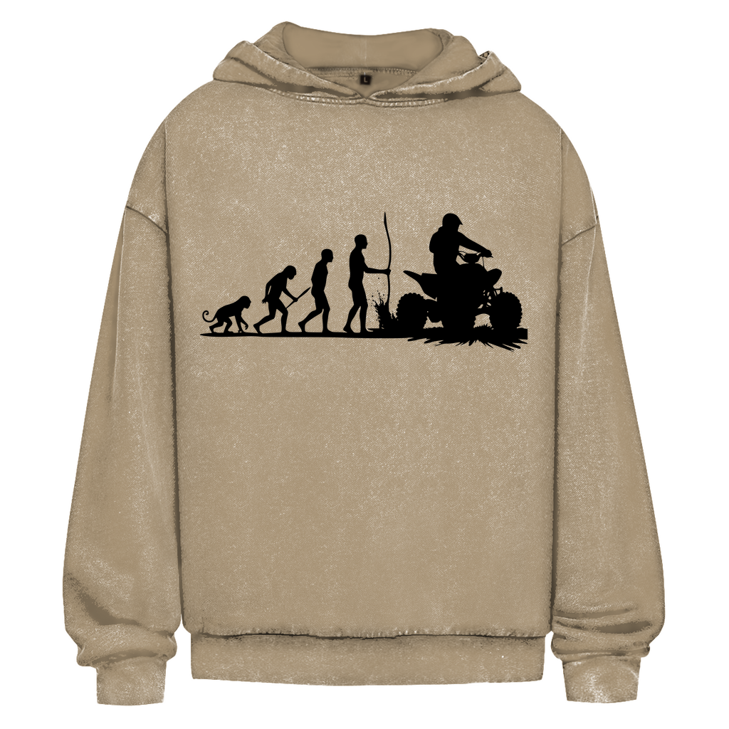 Oversize Washed Hoodie Quad Evolution