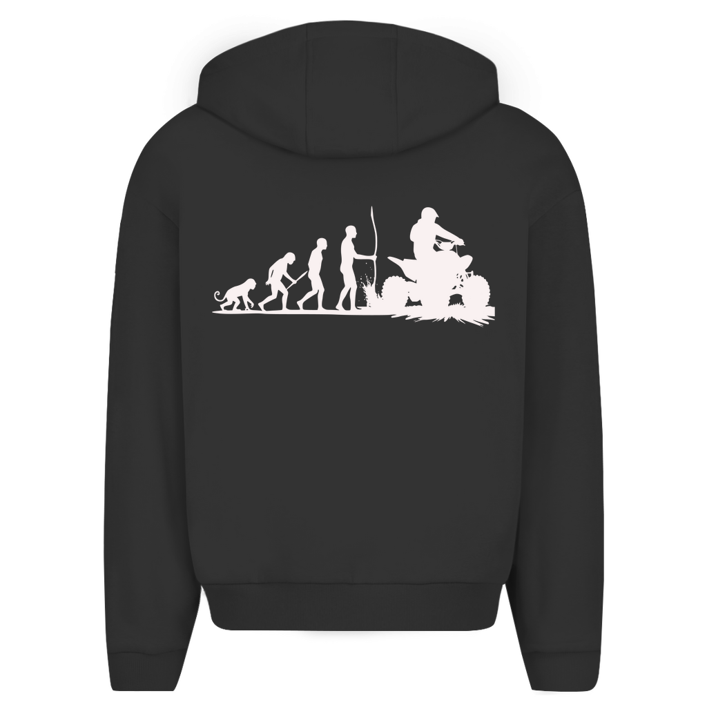 Oversized zipper hoodie Quad Evolution
