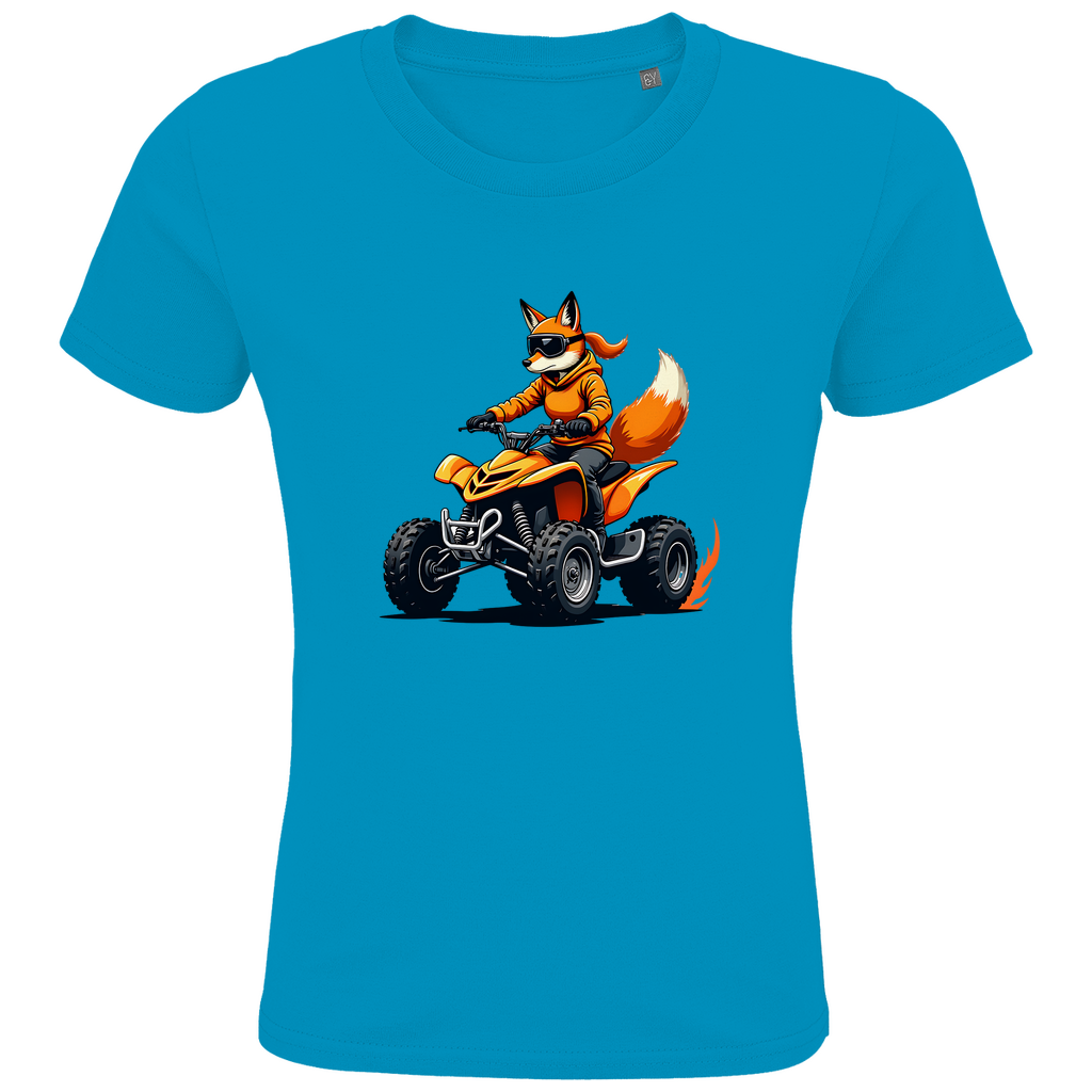 Kinder Premium Bio T-Shirt Quad FuchsLady