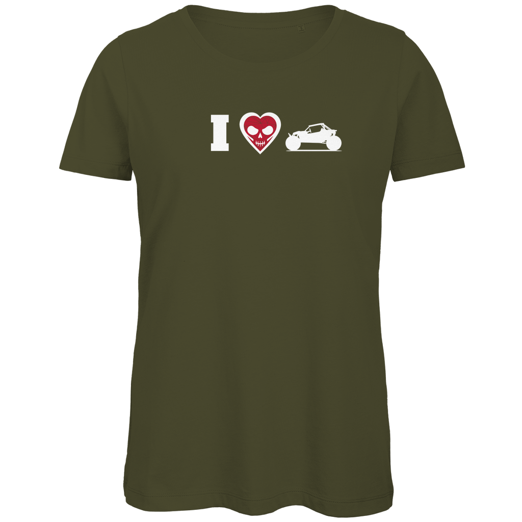 T-shirt bio premium pour femme « J'aime les poussettes »