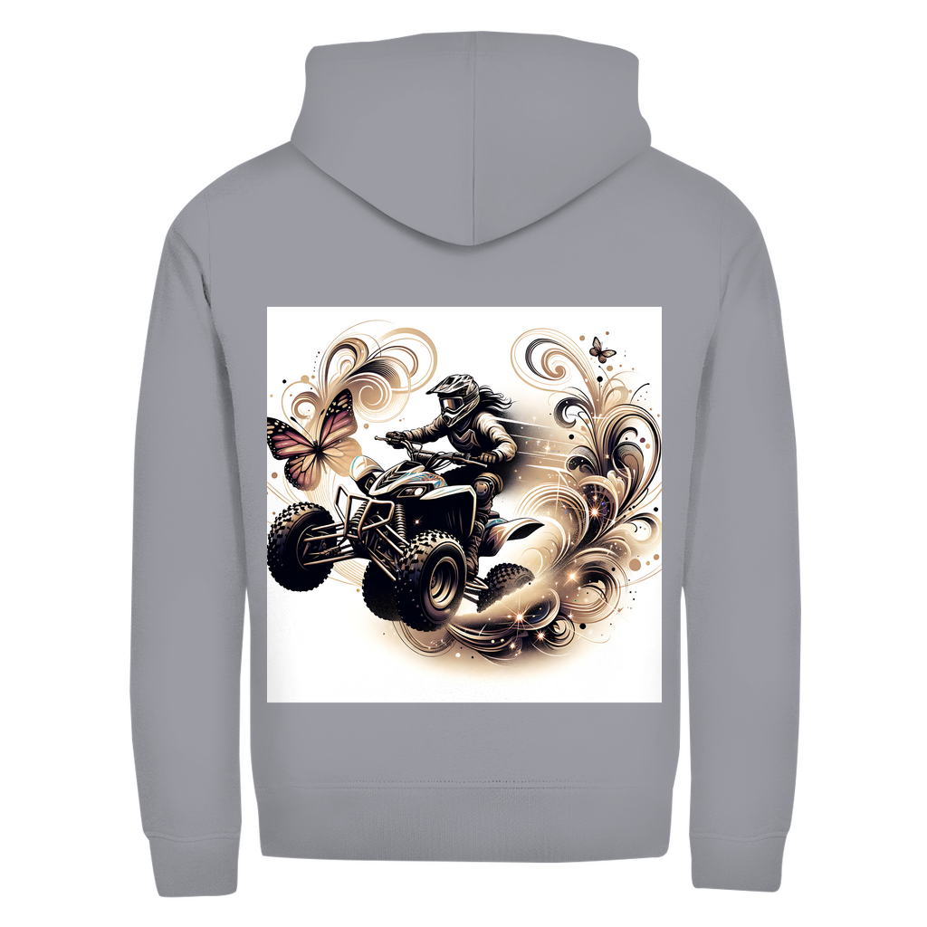 Unisex Zipper Hoodie Quad Butterfly