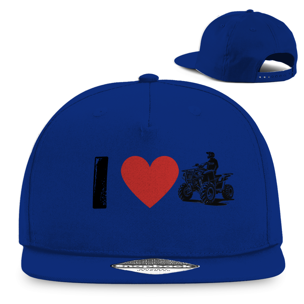 Snapback Rapper Cap I Love Quad