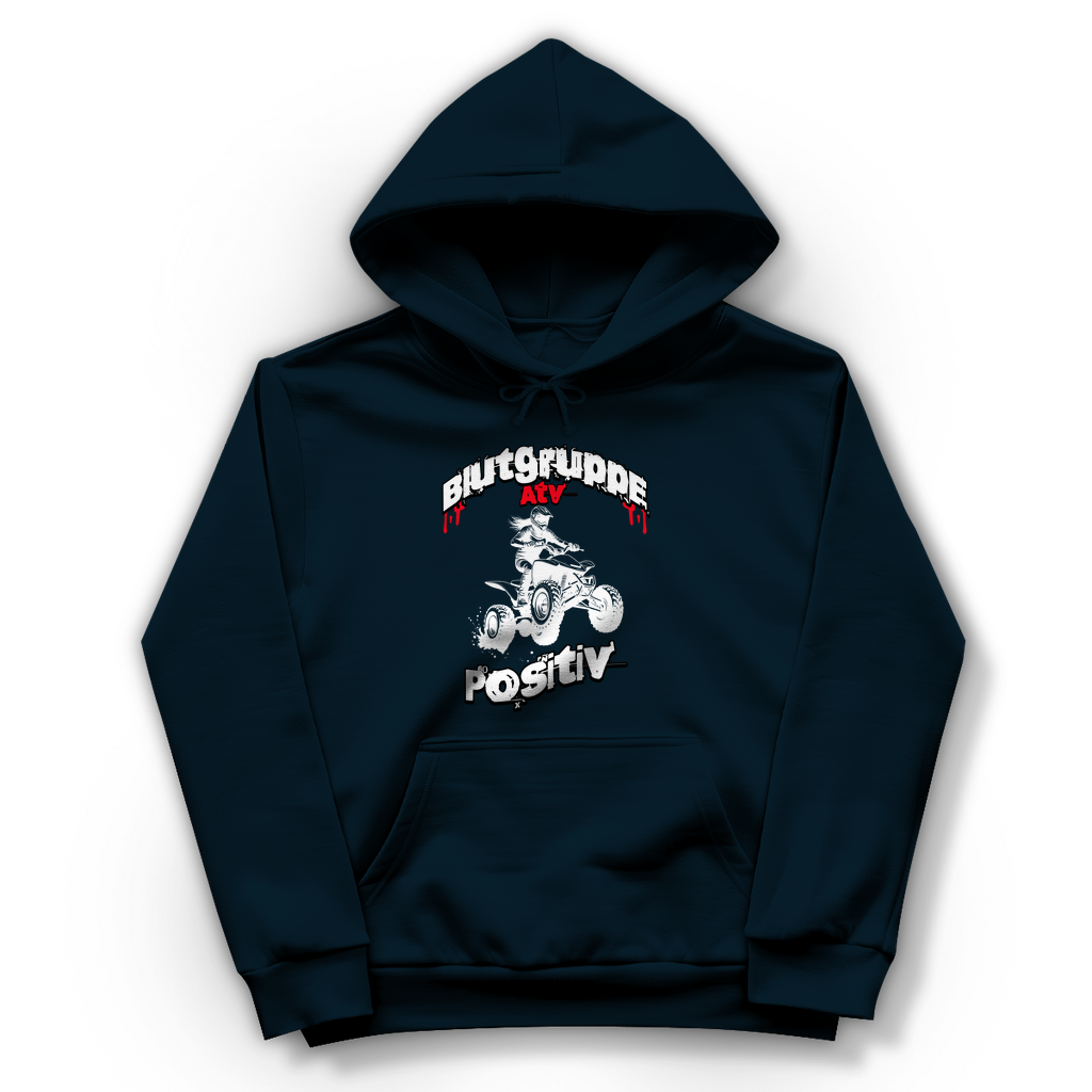 Sweat à capuche pour femme Quad Groupe sanguin ATV Positif