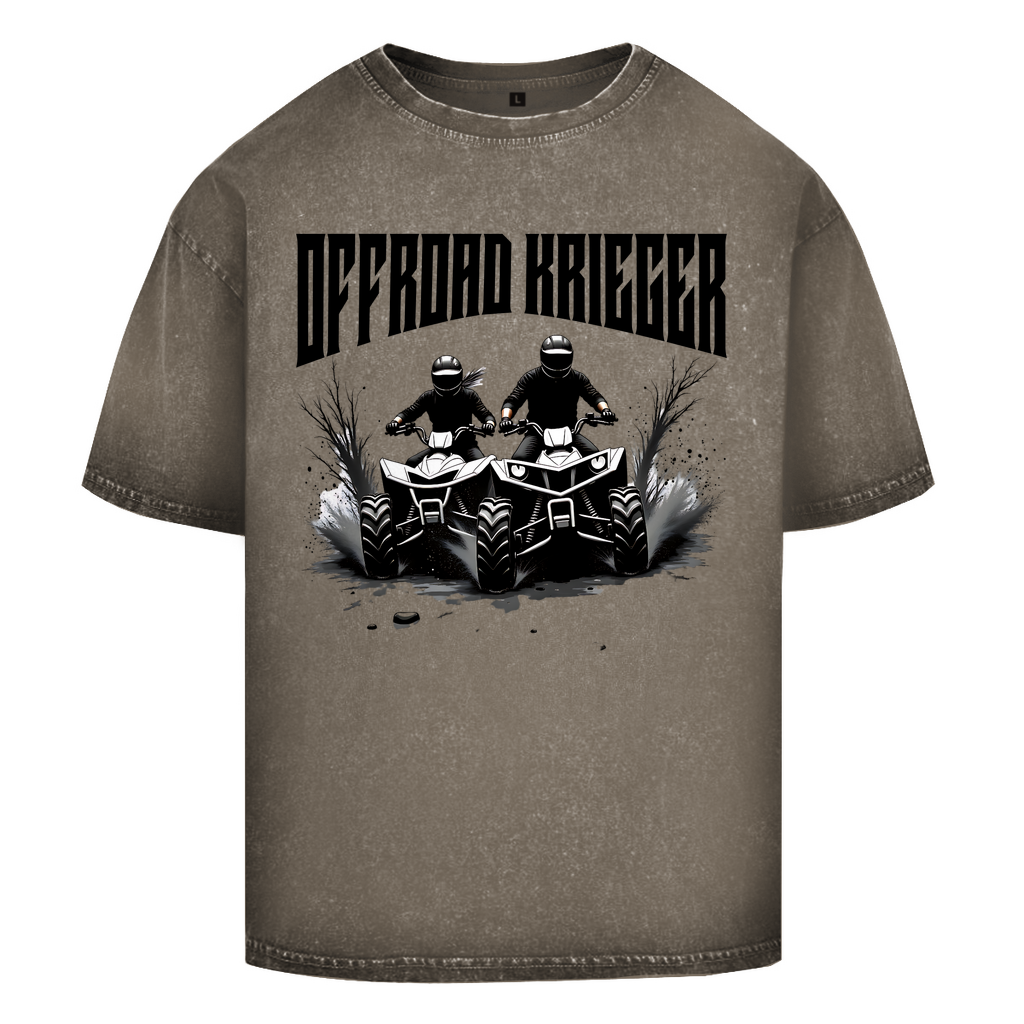 Oversize Washed T-Shirt Quad Offroad Krieger