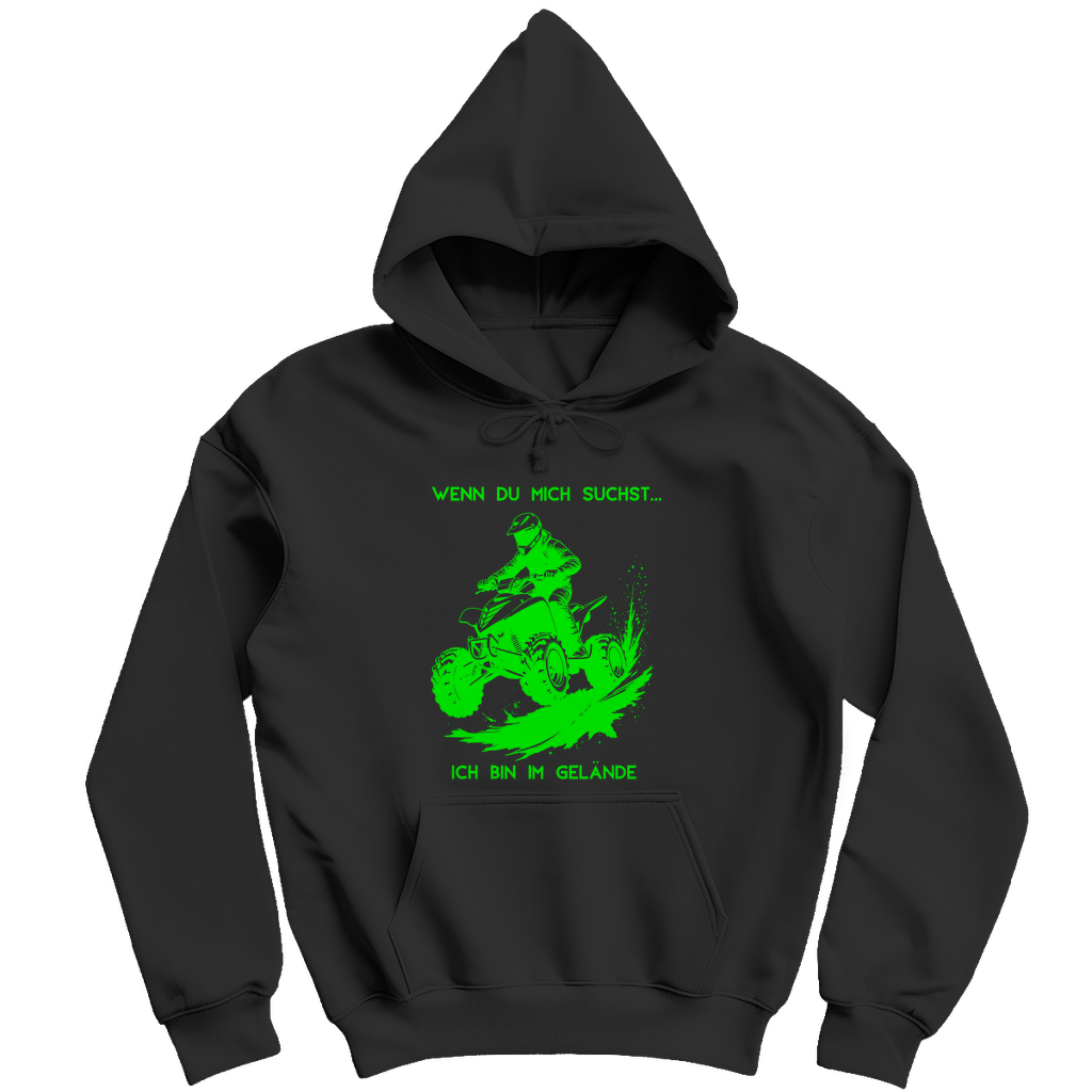 Herren Hoodie Quad Wenn du mich suchst