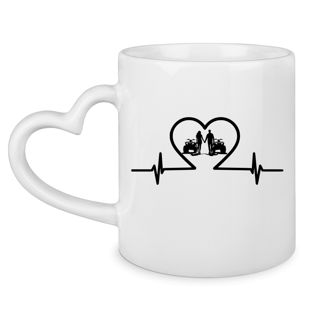 Tasse mit Herzhenkel Herzline