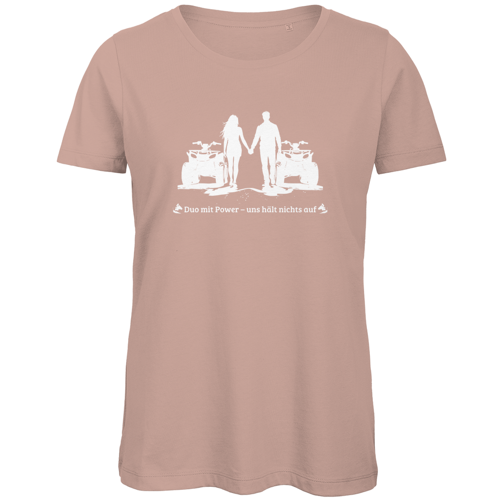 T-shirt bio premium pour femme Quad Duo avec Power