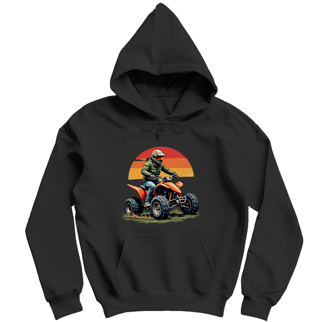 Herren Hoodie Quad Retro