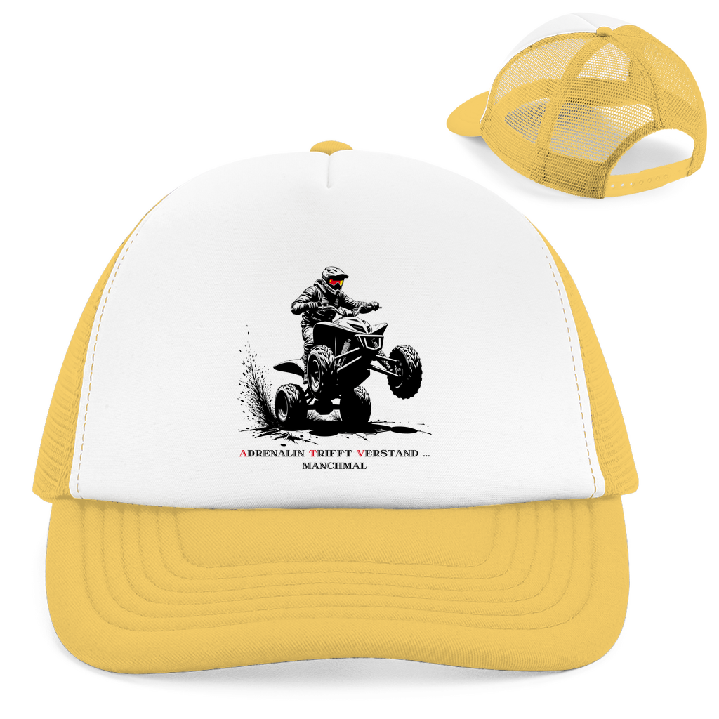Casquette Trucker Rétro Quad L'adrénaline rencontre l'esprit... parfois
