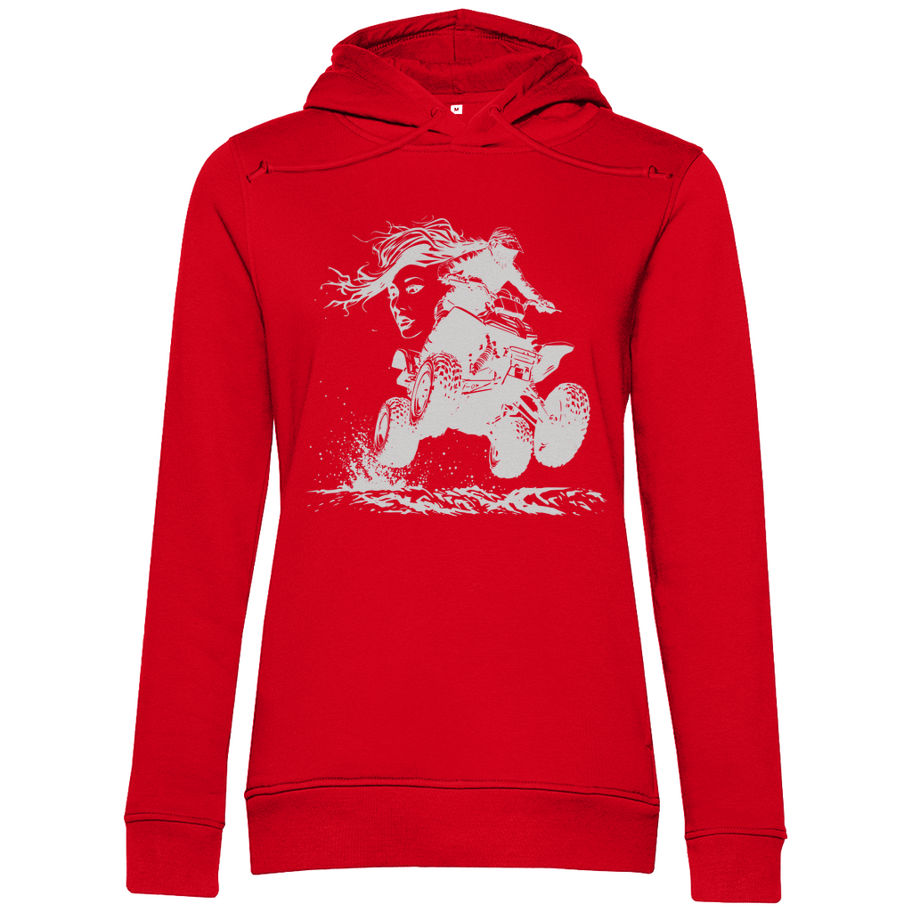 Sweat à capuche bio premium pour femme Quad FunLady