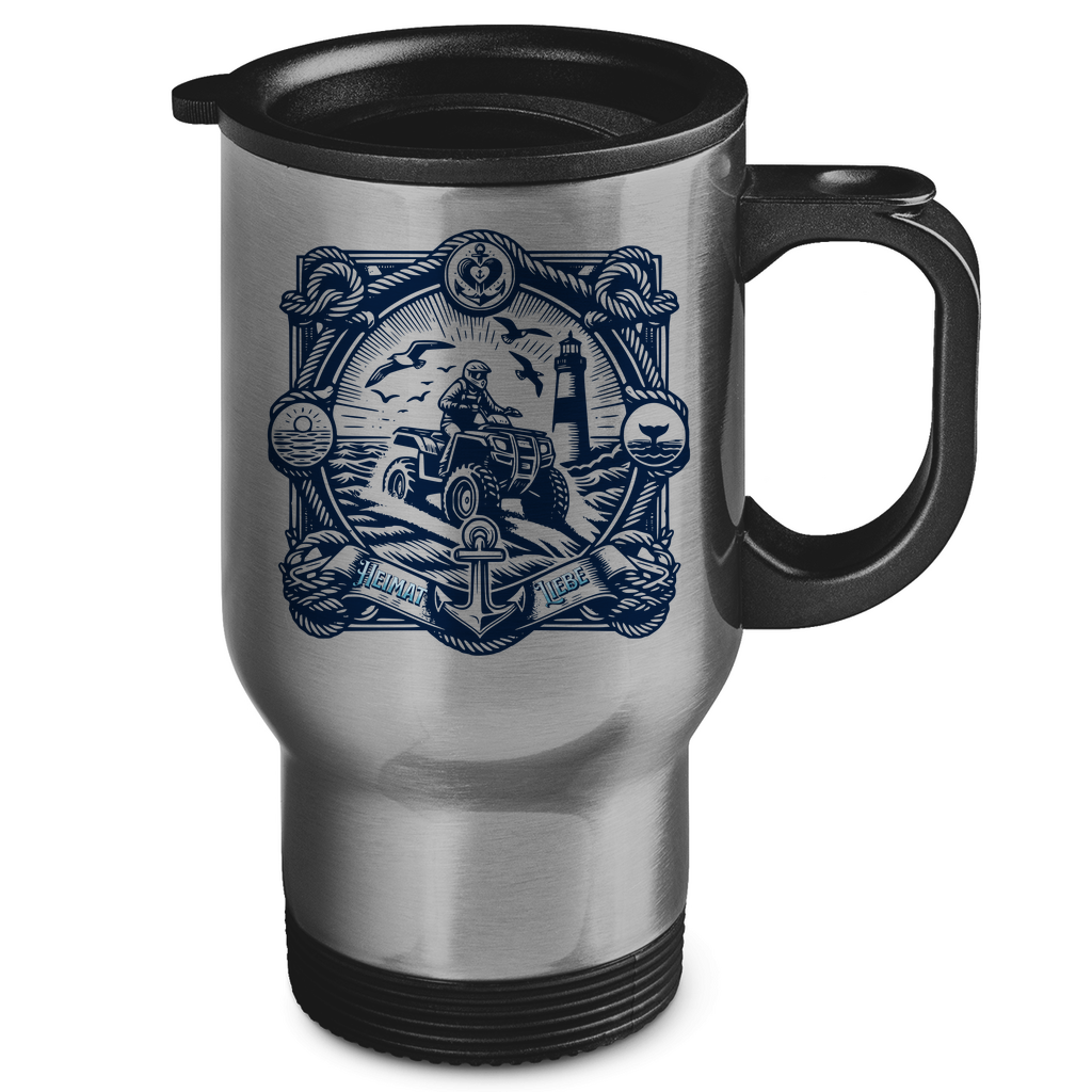 Mug isotherme en acier inoxydable Quad HeimatLiebe