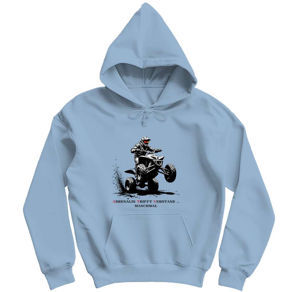 Sweat à capuche pour homme L'adrénaline rencontre l'esprit... parfois
