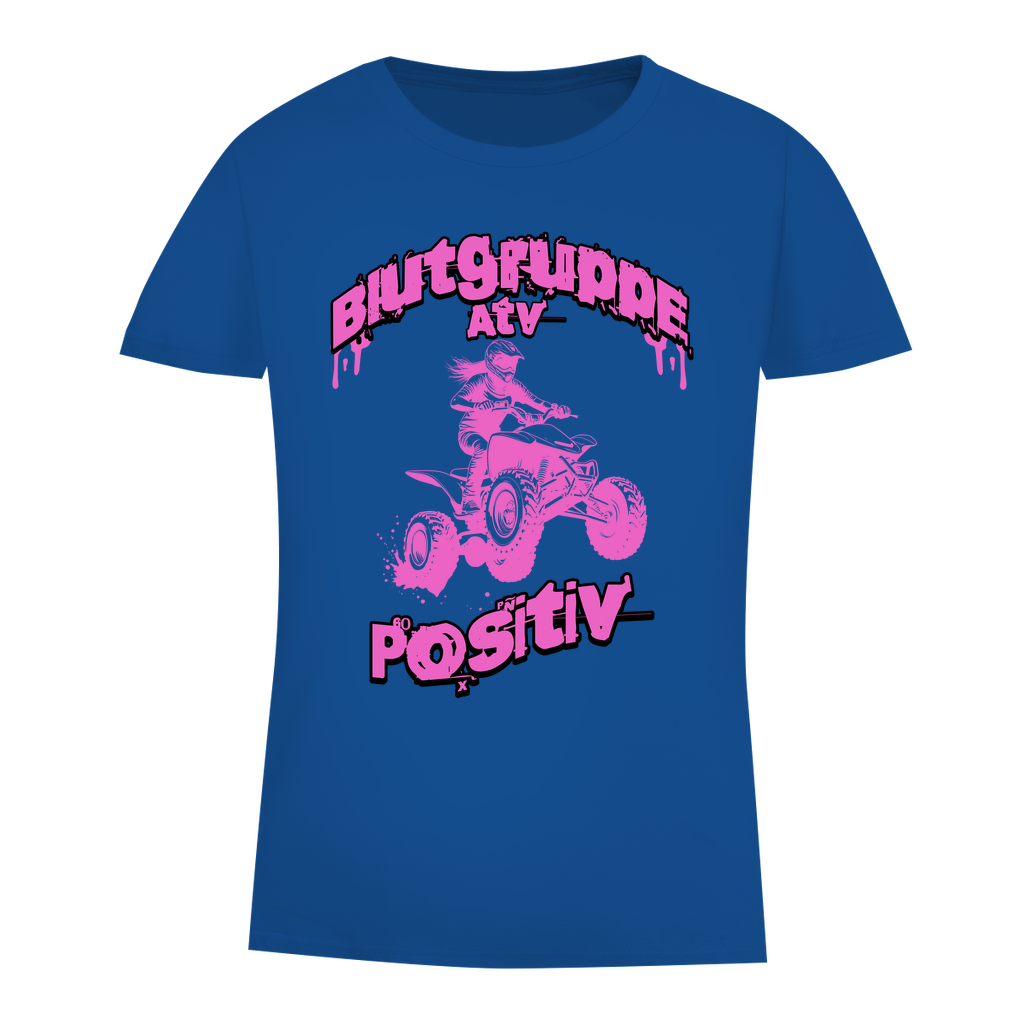Damen Premium Bio T-Shirt Quad Blutgruppe ATV Positiv