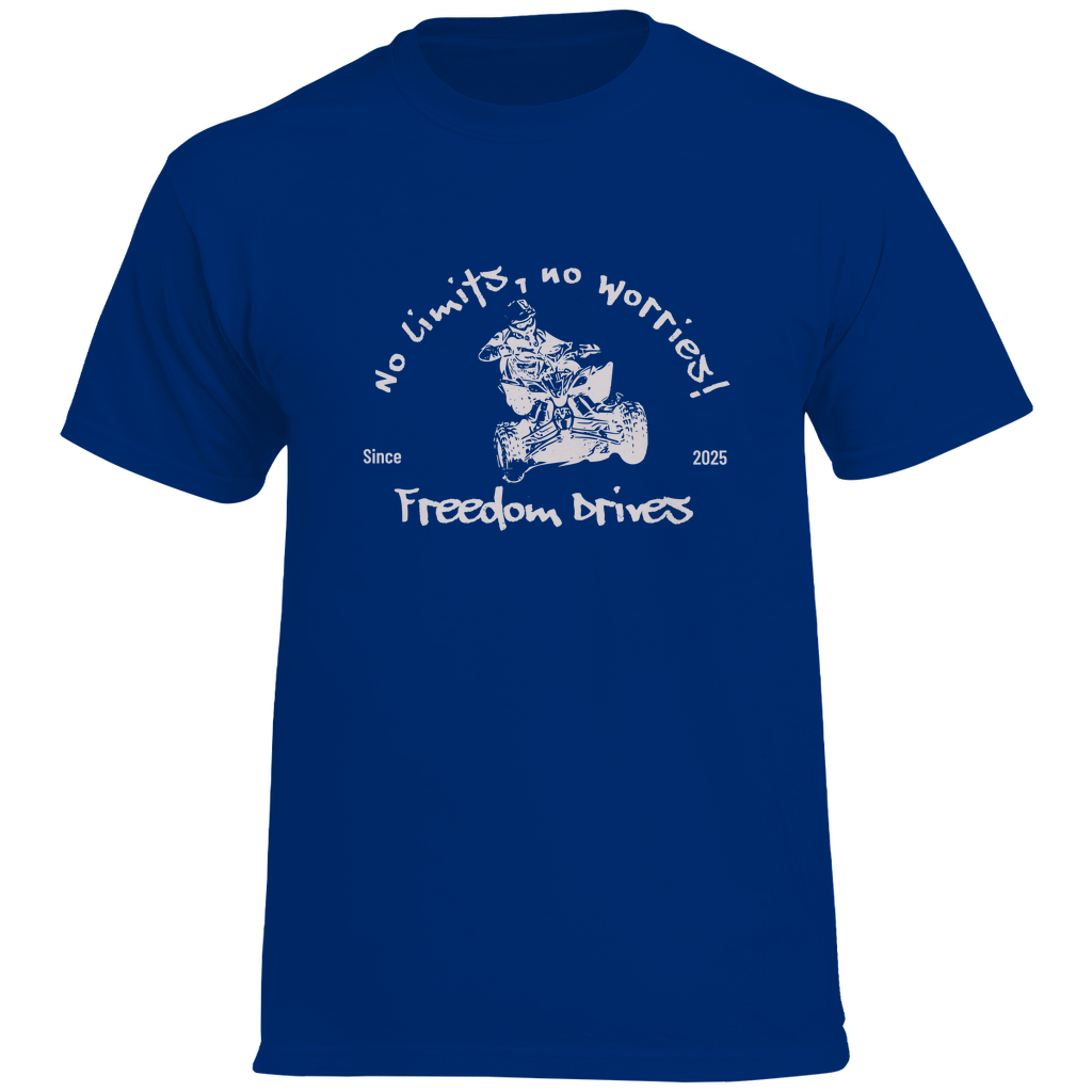 T-shirt premium pour homme Quad No Limits, No Worries