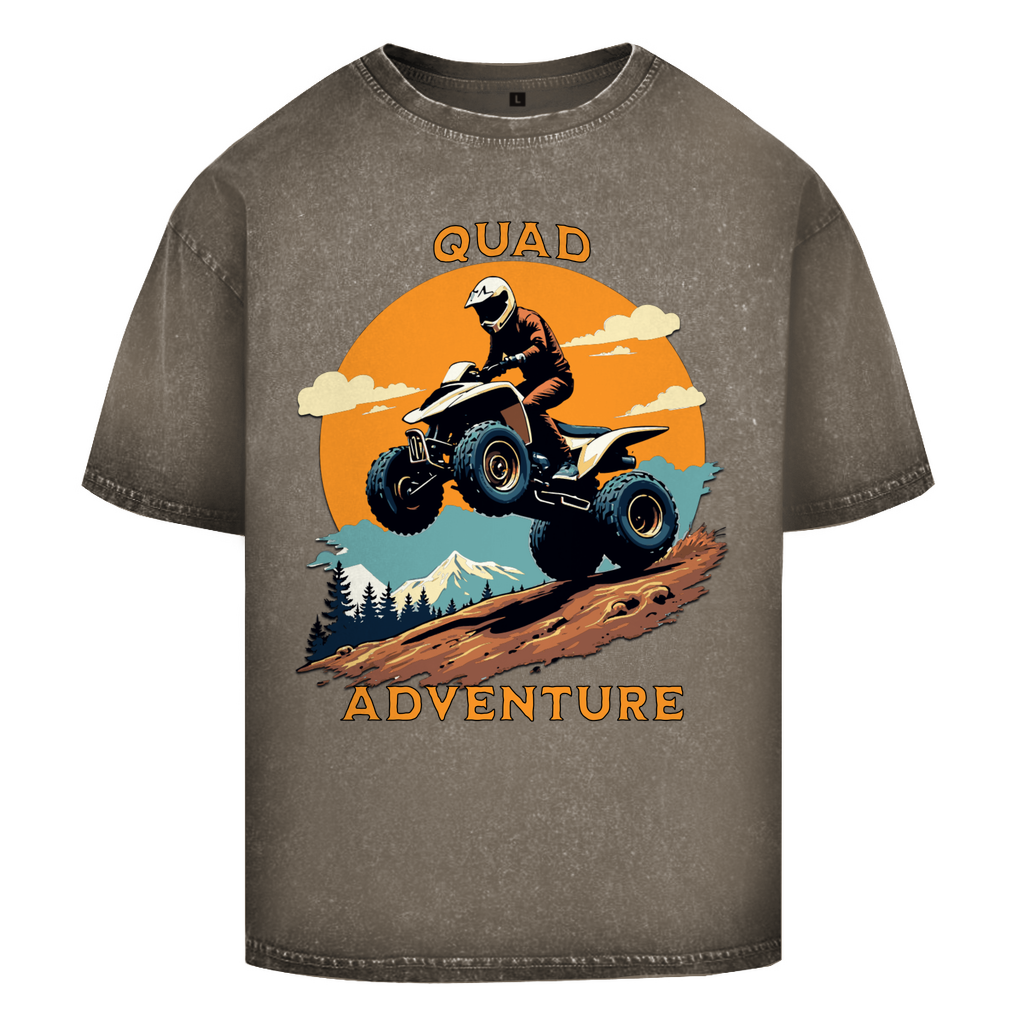 Oversize Washed T-Shirt Quad Adventure
