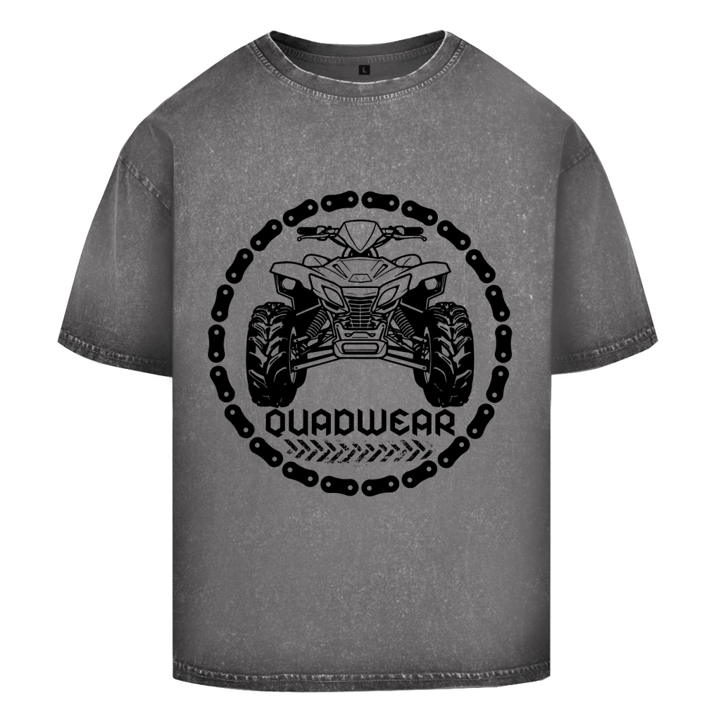 T-shirt délavé surdimensionné Quadwear