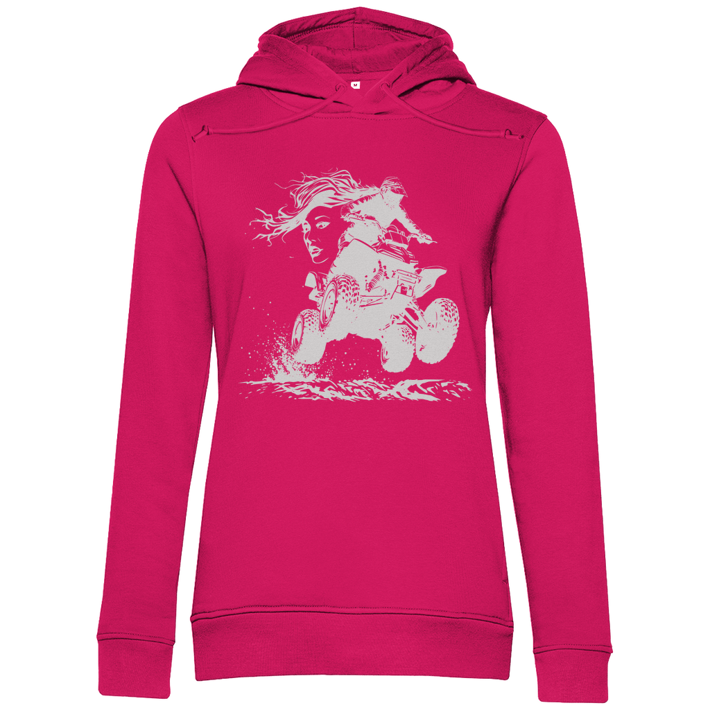 Sweat à capuche bio premium pour femme Quad FunLady