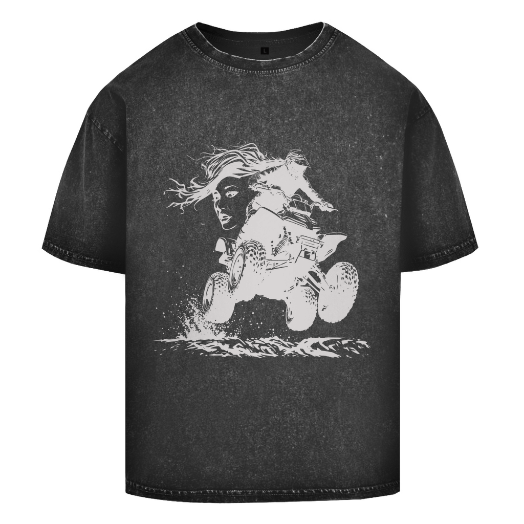 Oversize Washed T-Shirt Quad FunLady