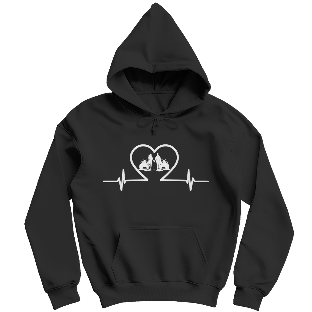 Herren Hoodie Quad Herzline