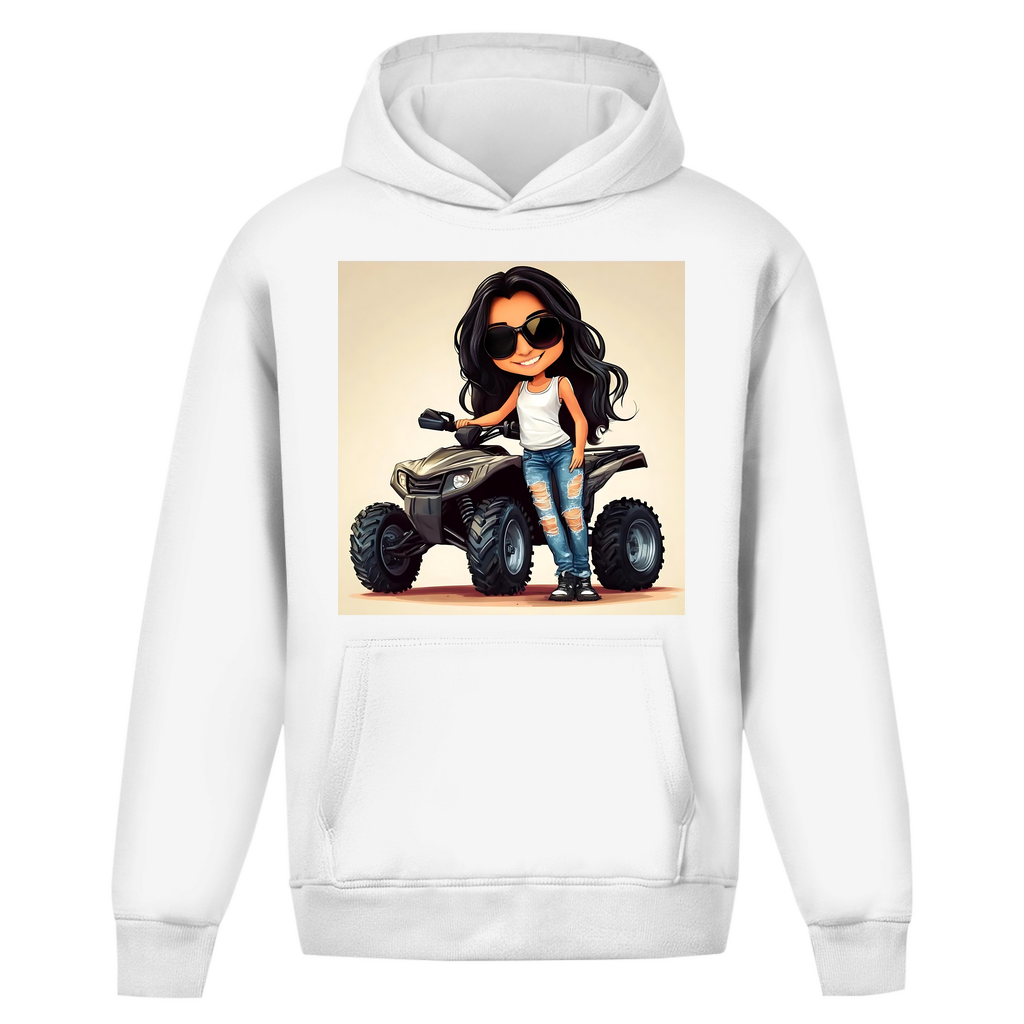 Oversize Hoodie Ohne Kordel QuadLady