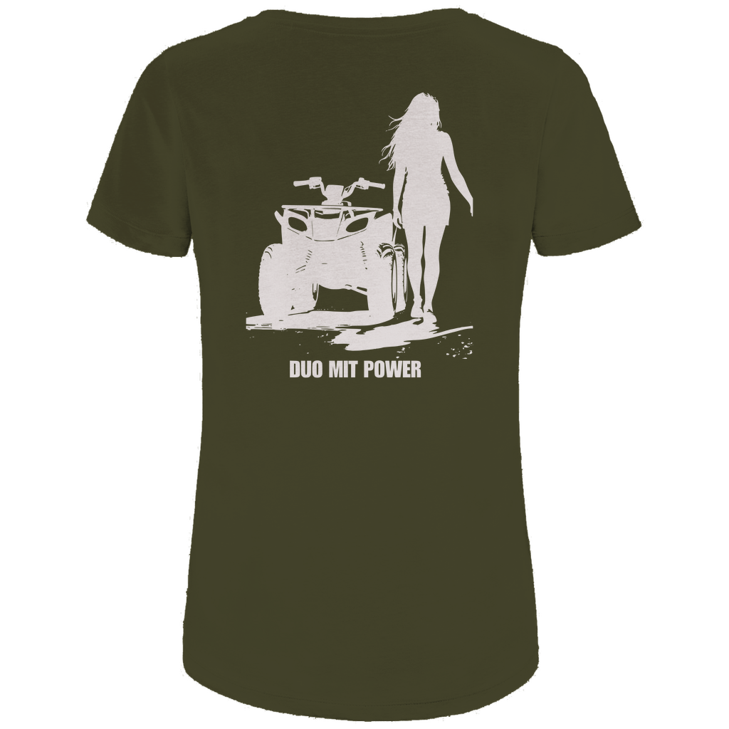 T-shirt bio premium pour femme Quad Couple Duo avec Power