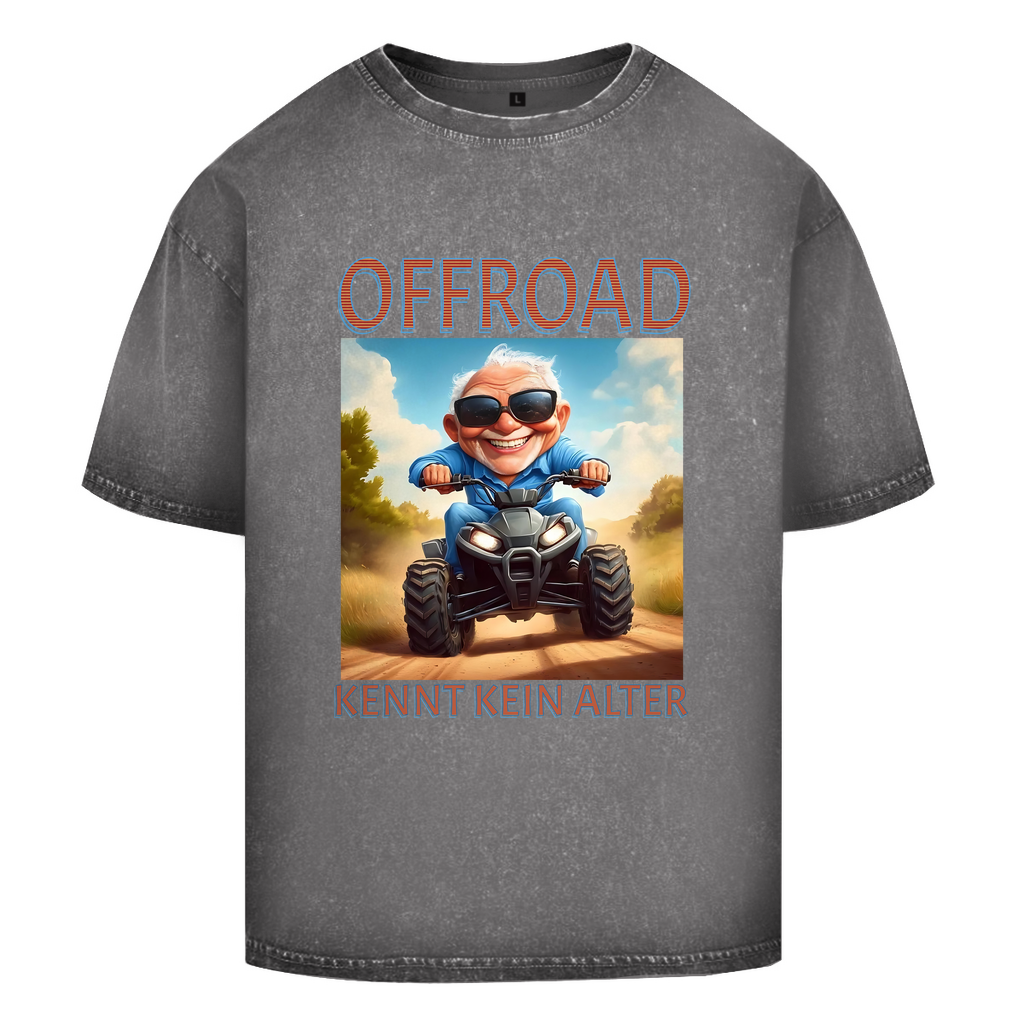 Oversize Washed T-Shirt Quad Offroad kennt kein Alter